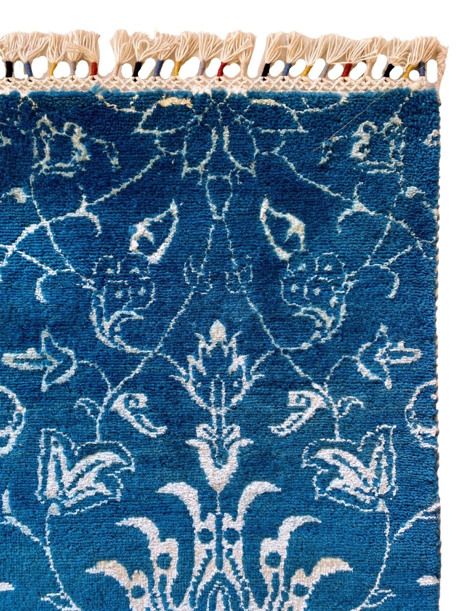 Floral Trellis Silk Rug - Size: 10.4 x 8 - Imam Carpet Co. Home