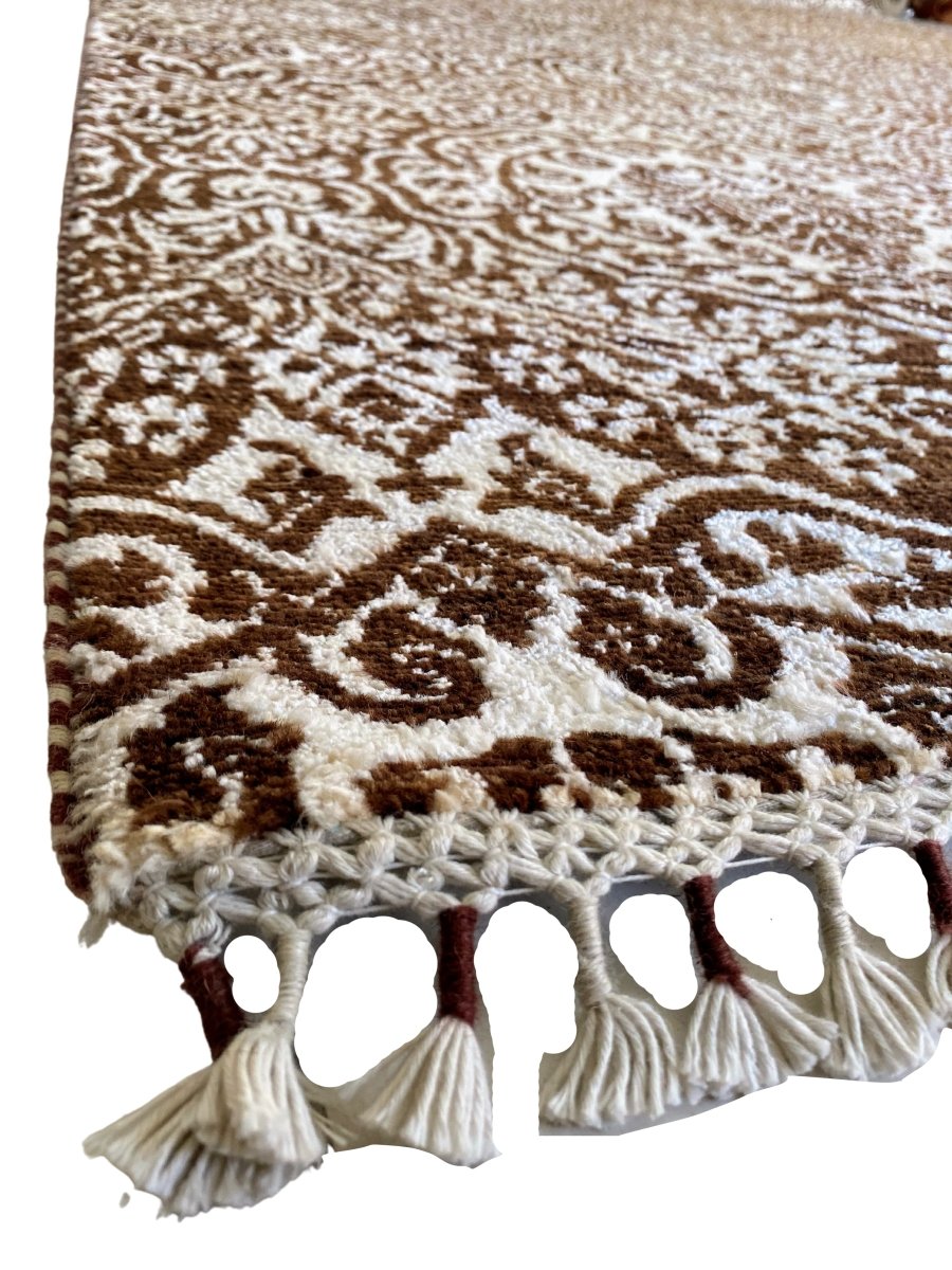 Floral Trellis Silk Rug - Size: 12.5 x 9 - Imam Carpet Co. Home