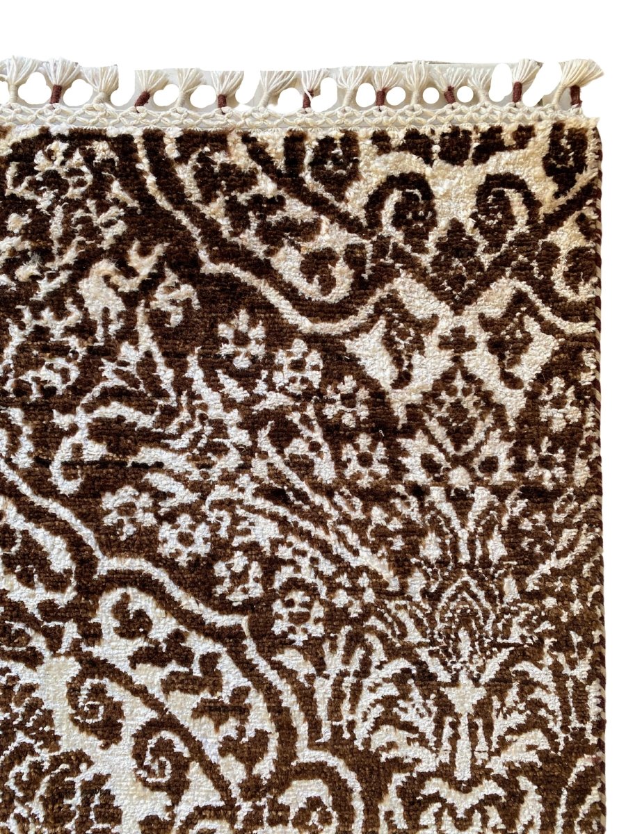 Floral Trellis Silk Rug - Size: 12.5 x 9 - Imam Carpet Co. Home