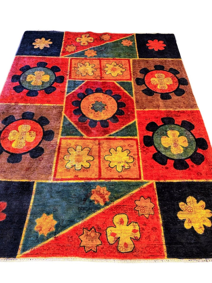 Gabbeh Kids Rug - Size: 6.4 x 4.9 - Imam Carpets - Online Shop