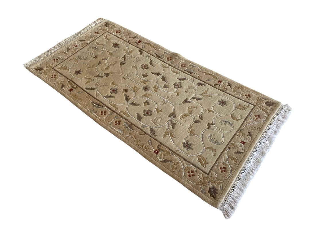 Gabbeh Silk Runner - Size: 4.8 x 2.5 - Imam Carpet Co. Home