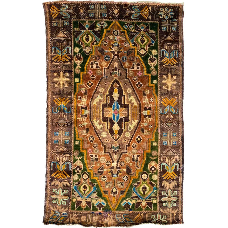 Handpainted Tribal Rug - Size: 4.5 x 2.9 - Imam Carpets Online Store