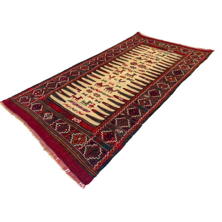 Jajum Sumak Kilim - Size: 5.5 x 2.11 - Imam Carpets - Online Shop