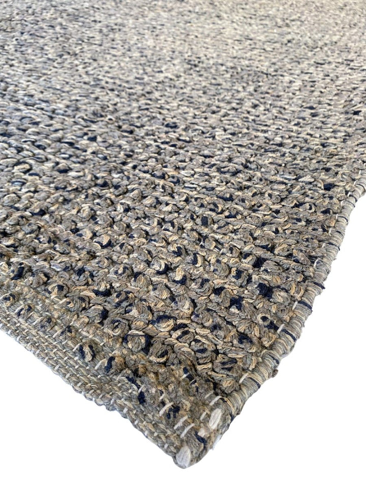 Jute & Wool Braided Rug - Size: 7 x 5.6 - Imam Carpet Co. Home