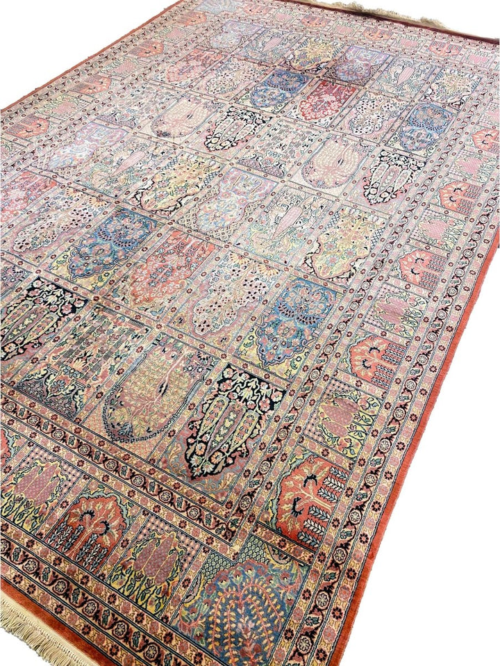 Kashmiri Silk - Size: 11.3 x 7.7 - Imam Carpets Online Store