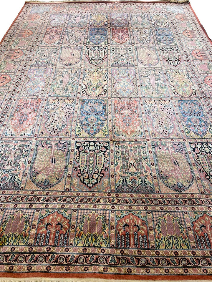 Kashmiri Silk - Size: 11.3 x 7.7 - Imam Carpets Online Store