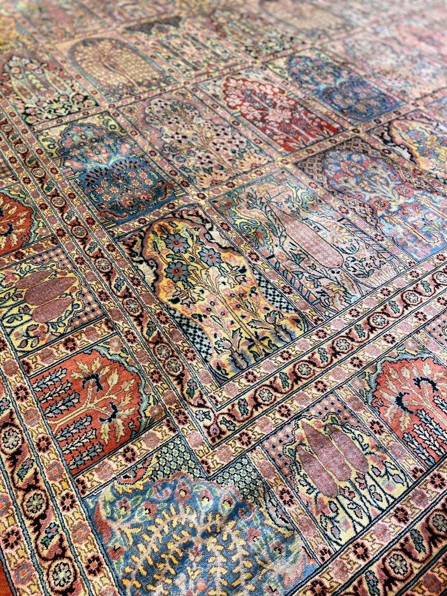 Kashmiri Silk - Size: 11.3 x 7.7 - Imam Carpets Online Store