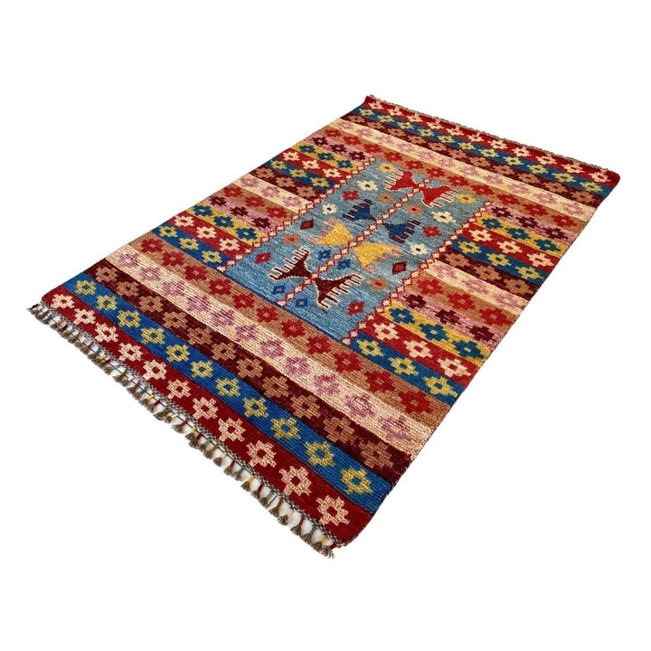 Kilim in a Rug - Size: 6.2 x 4.1 - Imam Carpets - Online Shop