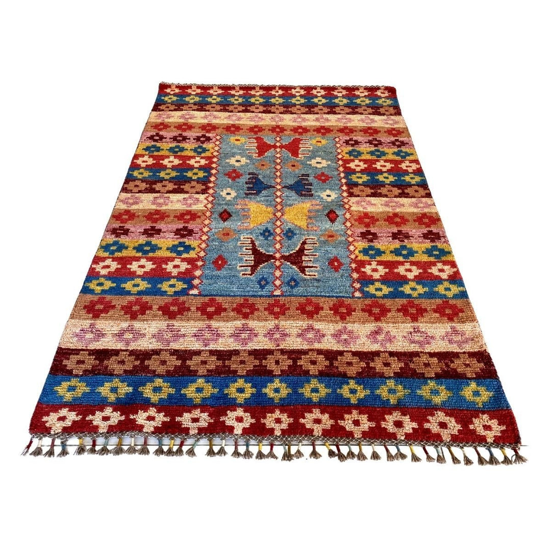 Kilim in a Rug - Size: 6.2 x 4.1 - Imam Carpets - Online Shop