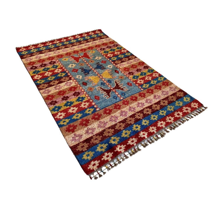 Kilim in a Rug - Size: 6.2 x 4.1 - Imam Carpets - Online Shop