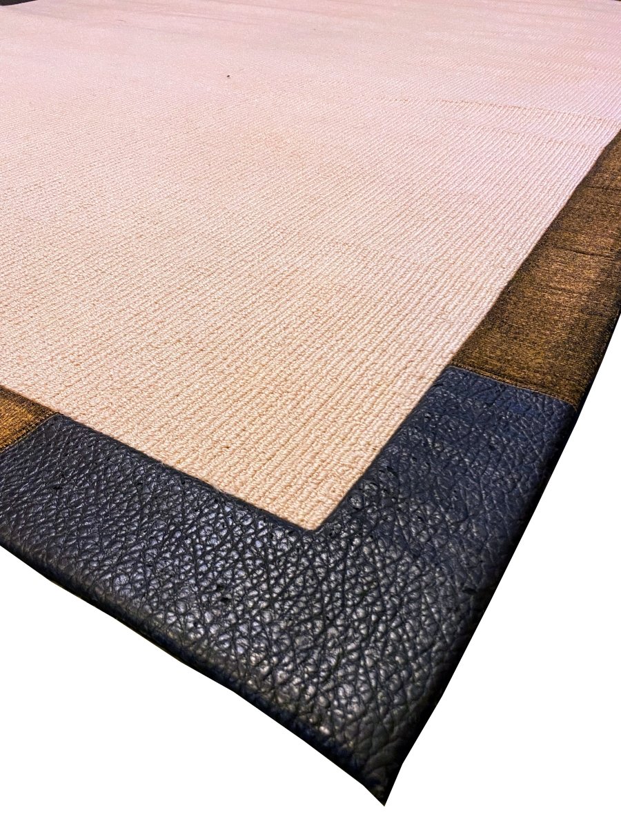 Modern Leather Corner Rug - 9.0 x 6.3 - Imam Carpets - Online Shop