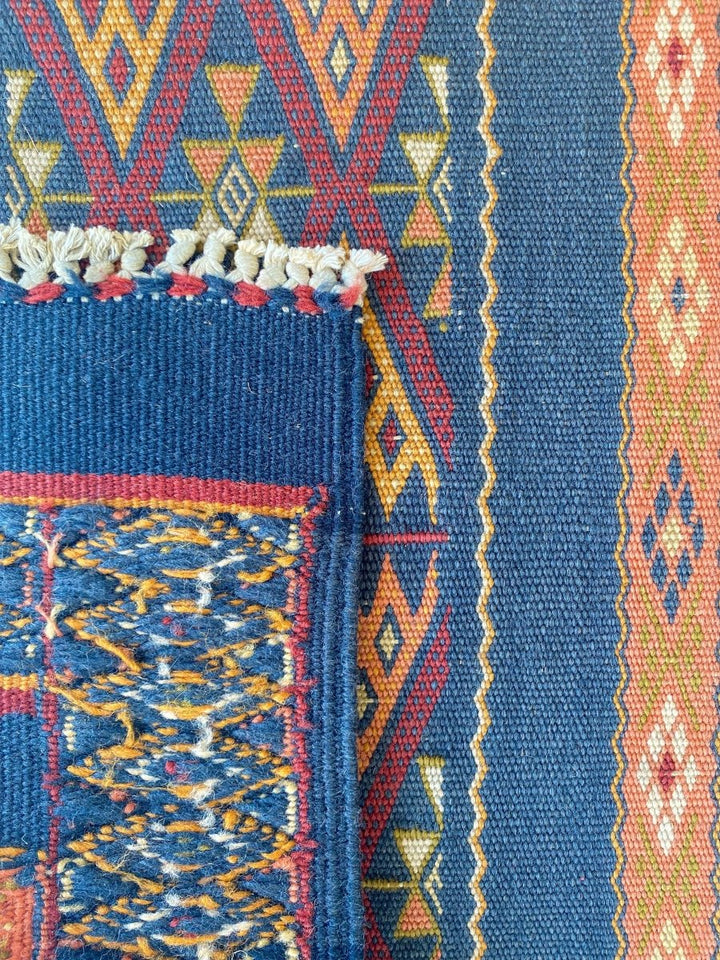 Moroccan Sumak Kilim - Size: 8.9 x 2.5 - Imam Carpets - Online Shop