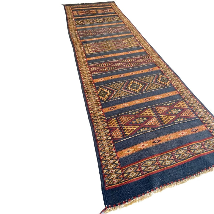 Moroccan Sumak Kilim - Size: 8.9 x 2.5 - Imam Carpets - Online Shop