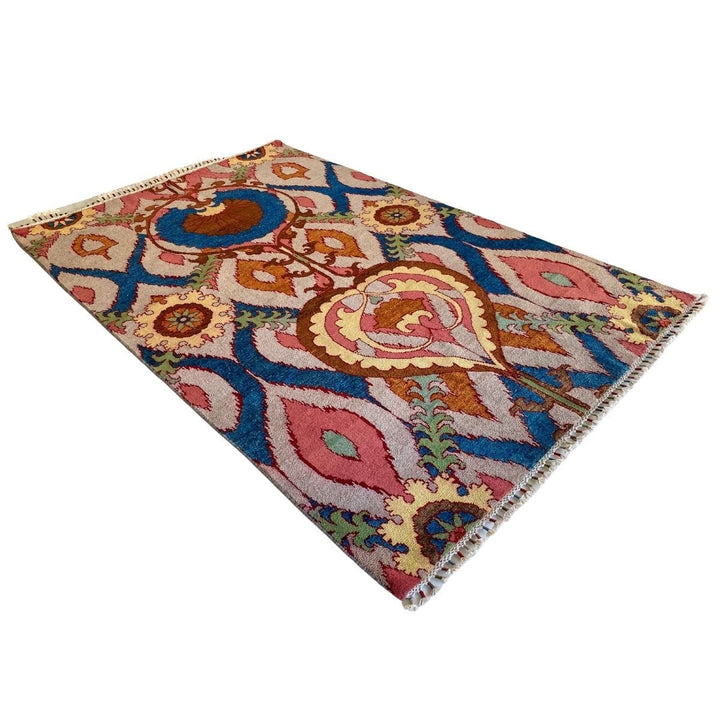 Multi Suzani Rug - Size: 8.1 x 5.4 - Imam Carpets - Online Shop