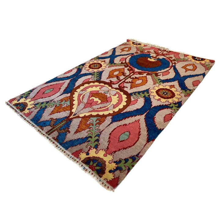 Multi Suzani Rug - Size: 8.1 x 5.4 - Imam Carpets - Online Shop