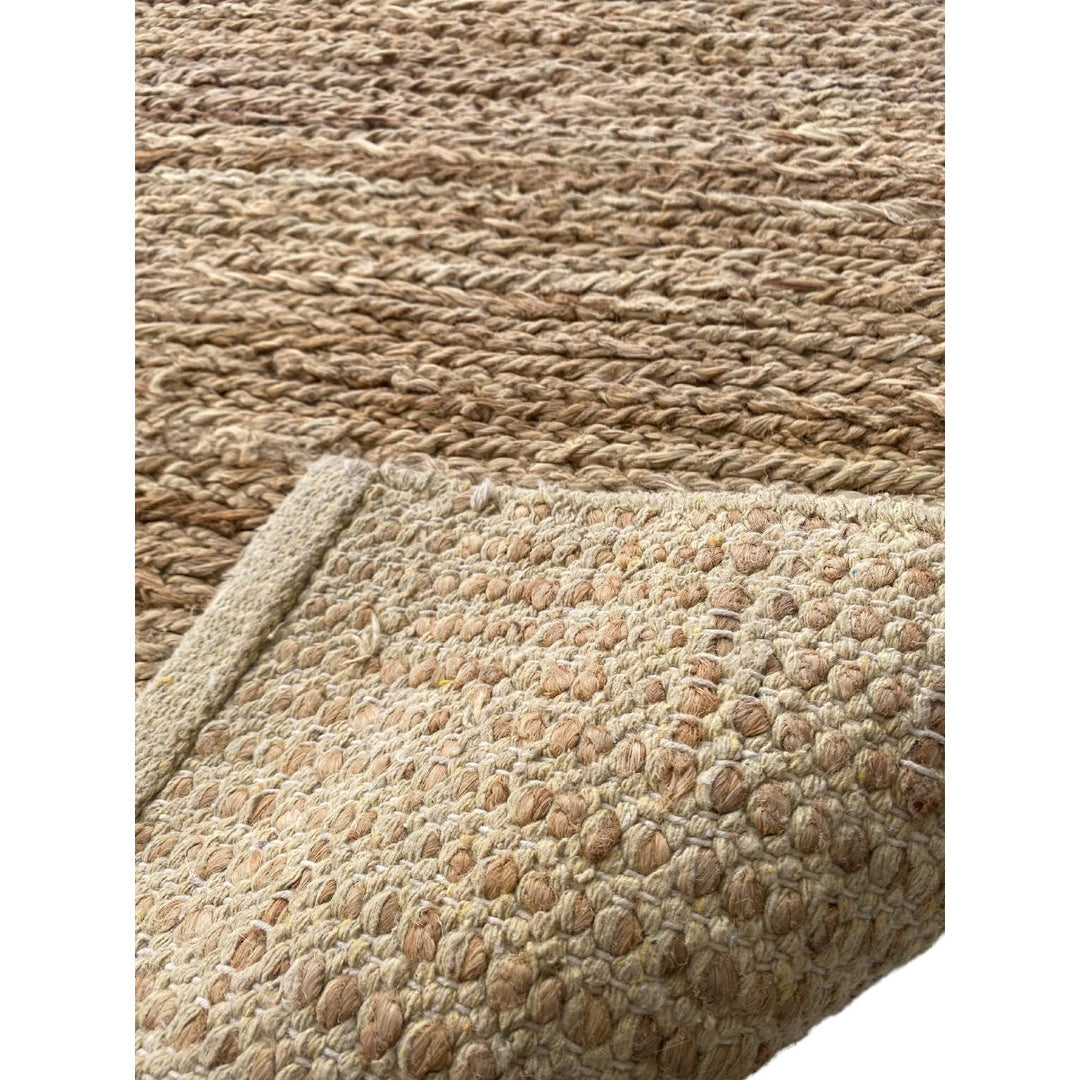 Natural Braided Jute Rug - Size: 4.10 x 3.11 - Imam Carpets - Online Shop