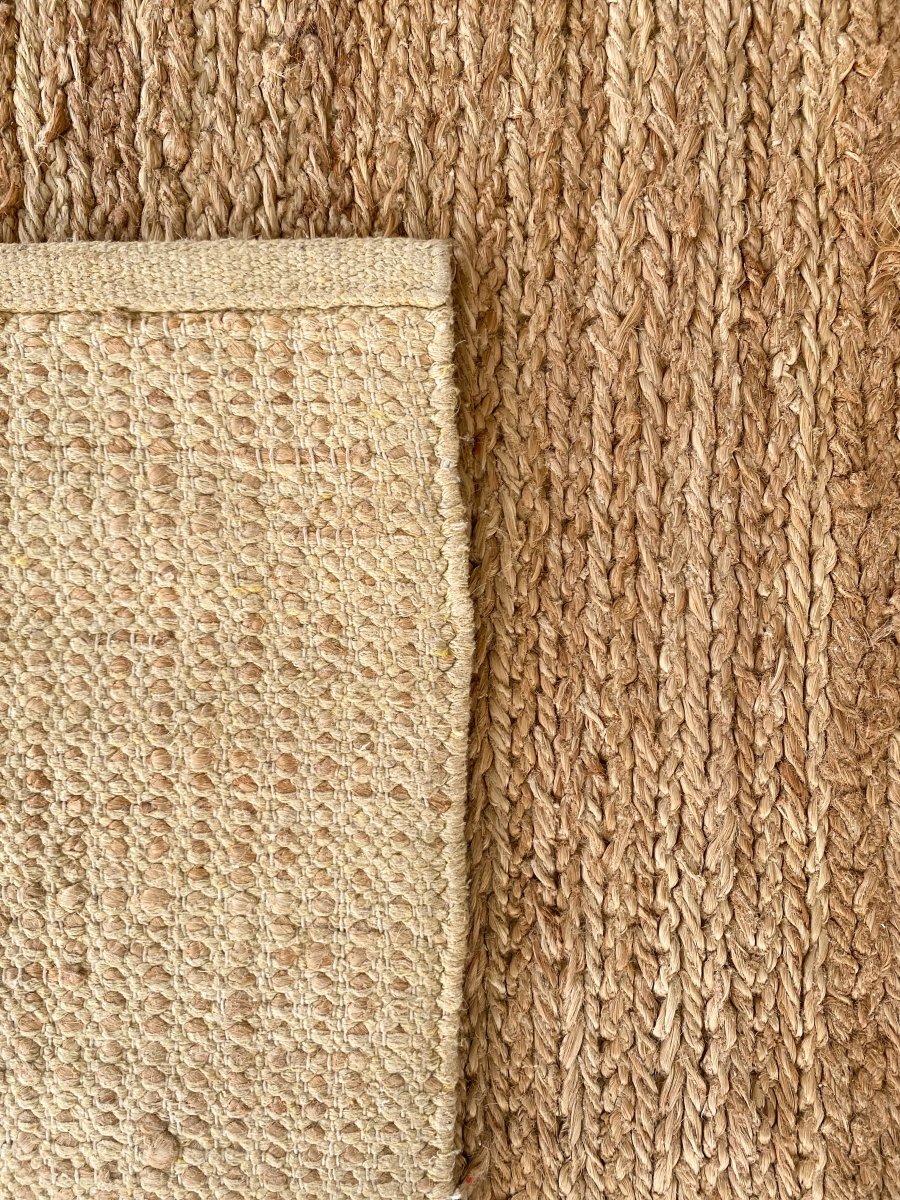 Natural Braided Jute Rug - Size: 4.10 x 3.11 - Imam Carpets - Online Shop