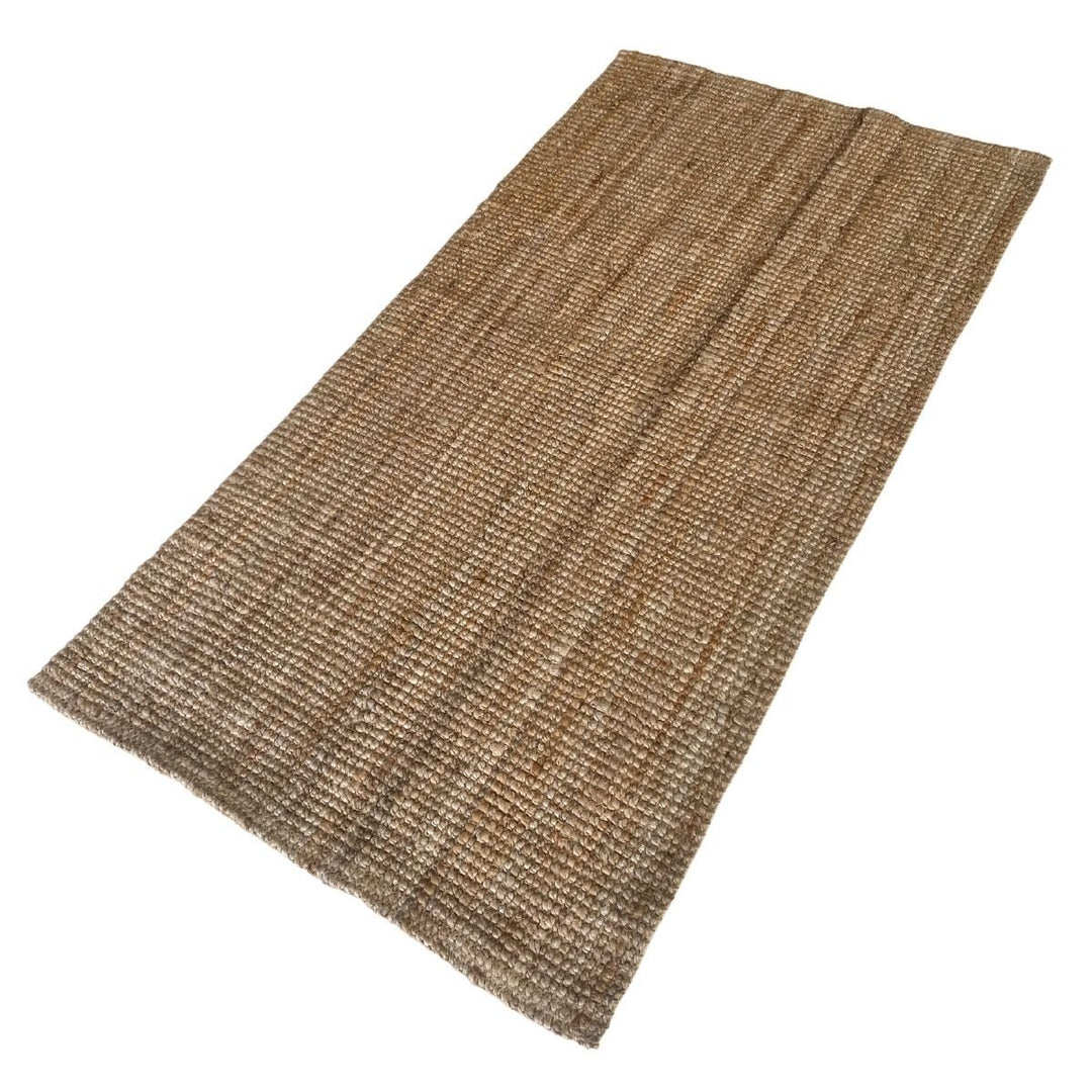 Natural Braided Jute Rug - Size: 4.11 x 2.8 - Imam Carpets - Online Shop