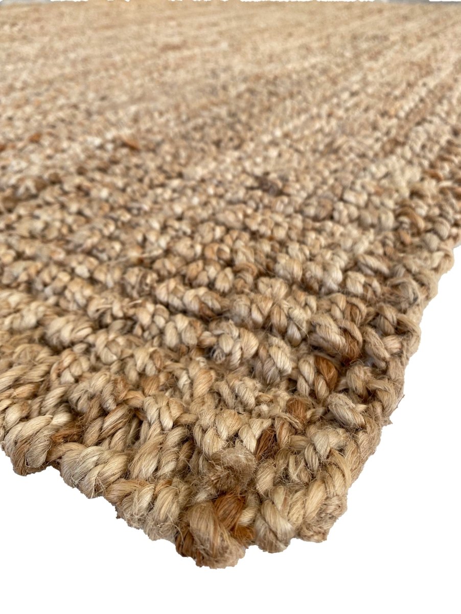 Natural Jute Rug - Size: 7.6 x 5 - Imam Carpets Online Store