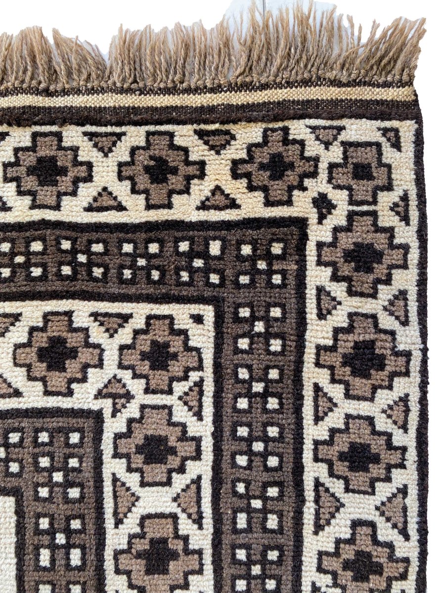 Natural Trellis Afghani Rug - Size: 9.11 x 5.11 - Imam Carpets Online Store