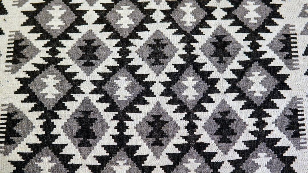 Neutral Bohemian Kilim - Size: 6 x 3.11 - Imam Carpets - Online Shop