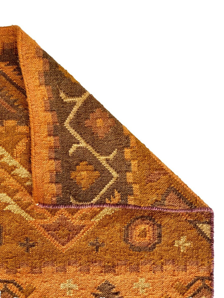 Orange kilim Rug _ Size : 8 x 5 - Imam Carpets Online Store