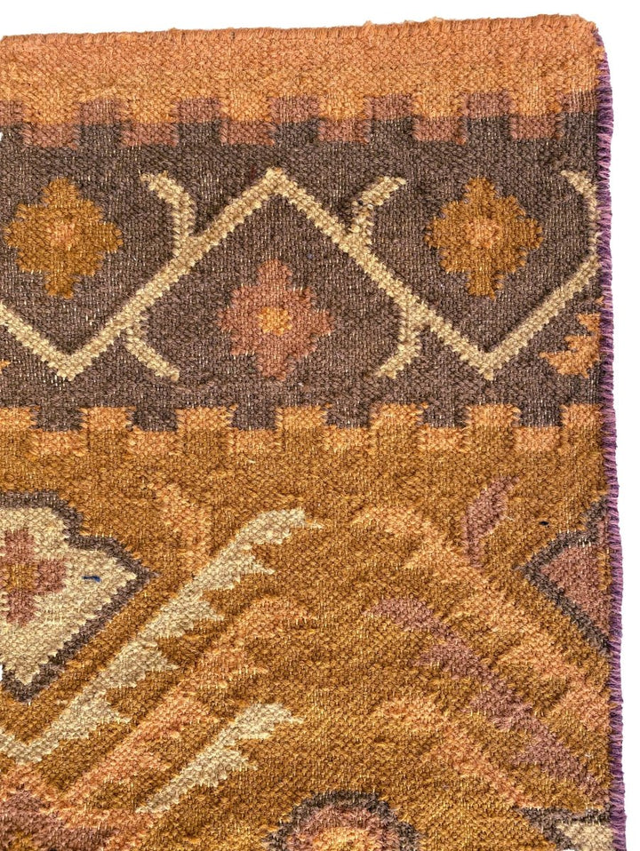 Orange kilim Rug _ Size : 8 x 5 - Imam Carpets Online Store