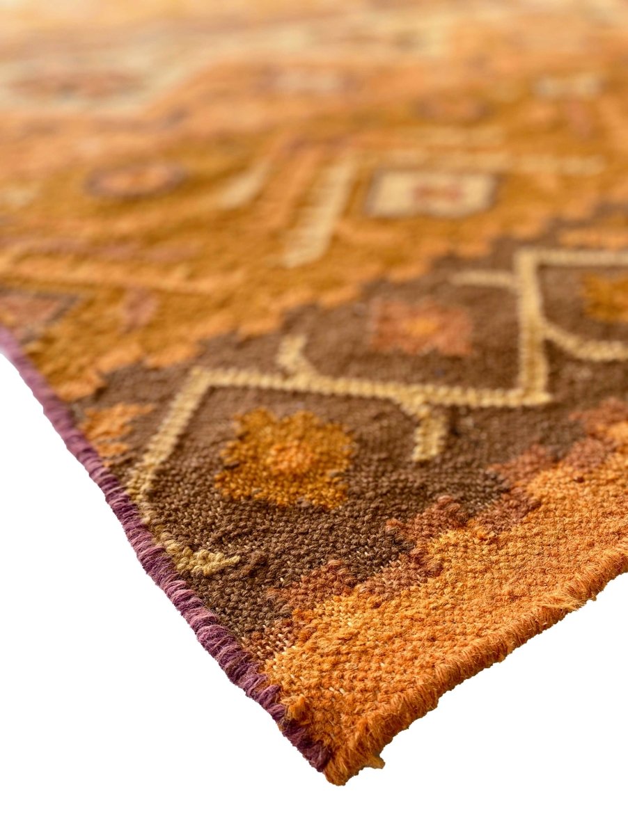 Orange kilim Rug _ Size : 8 x 5 - Imam Carpets Online Store
