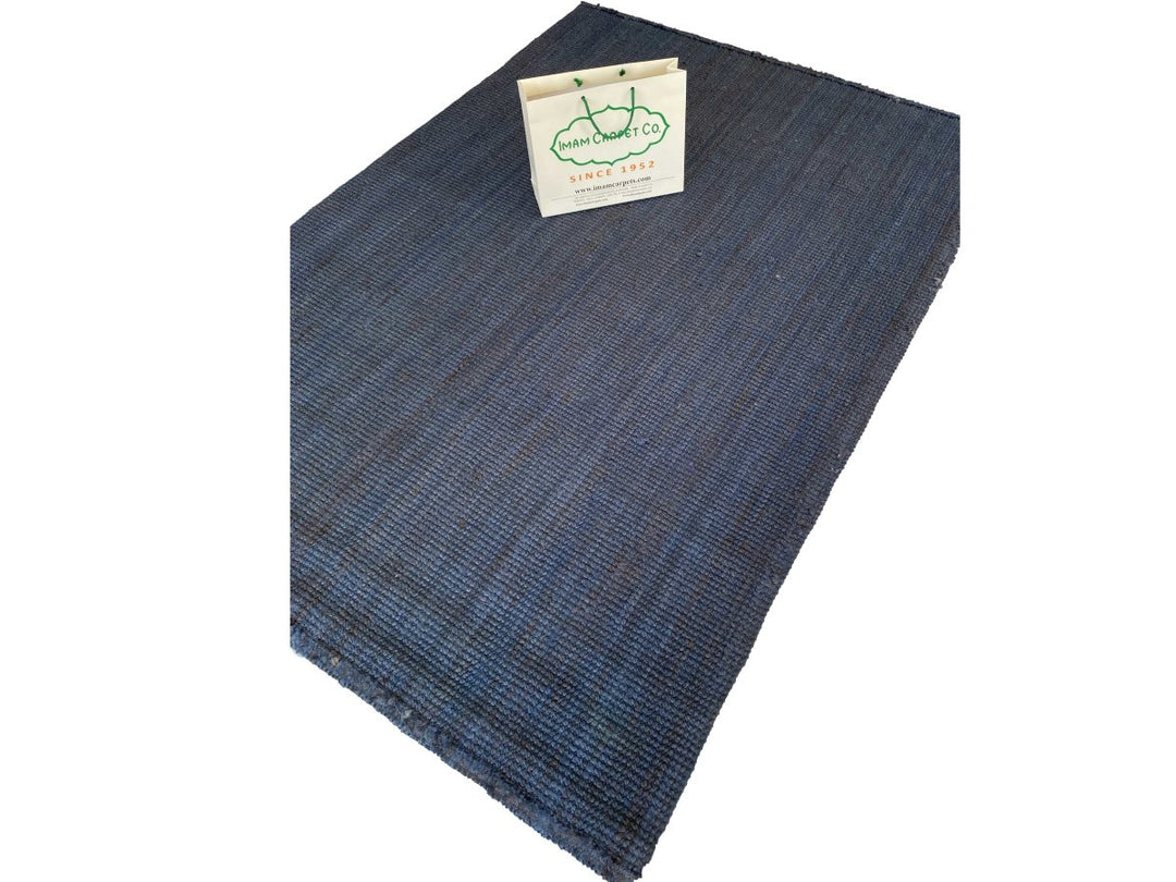 Overdyed Jute Rug - Size: 7.6 x 5.2 - Imam Carpet Co. Home