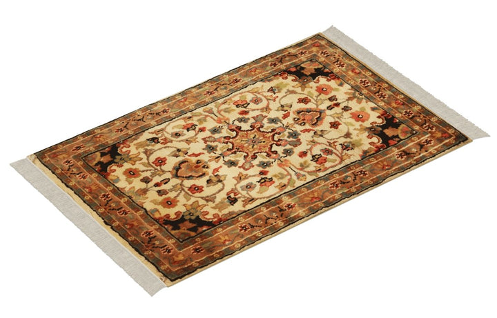 Pakistani - 1.11 x 3 - Silk Persian Handmade Carpet - Imam Carpets - Online Shop