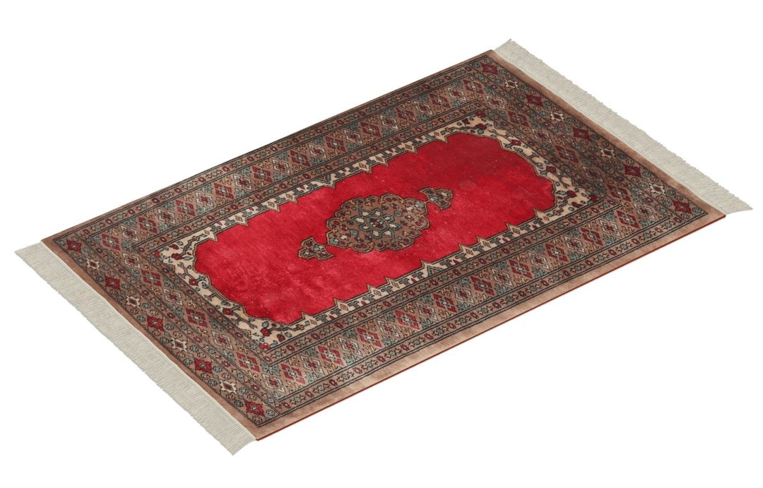 Pakistani - 3.11 x 2.7- Persian Design Single Knot Carpet - Imam Carpets - Online Shop