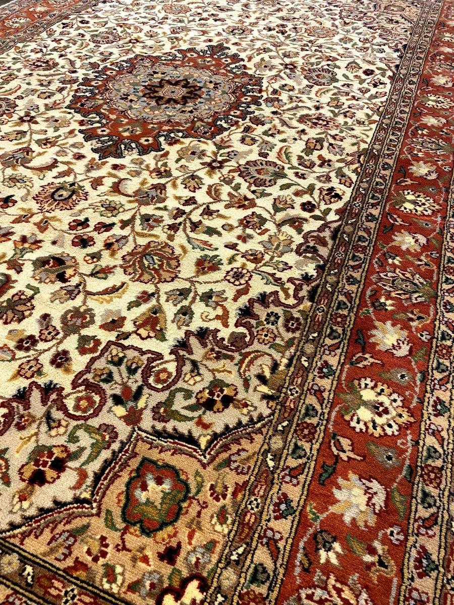 Pakistani - 7.11 x 4.11- Persian Design Double Knot Carpet - Imam Carpets - Online Shop