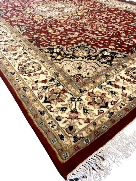 Pakistani - 9.2 x 5.11- Persian Design Double Knot Carpet - Imam Carpets - Online Shop