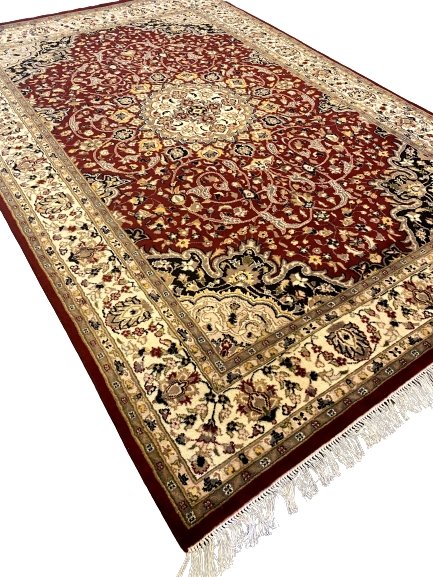 Pakistani - 9.3 x 6 - Persian Design Double Knot Carpet - Imam Carpets - Online Shop