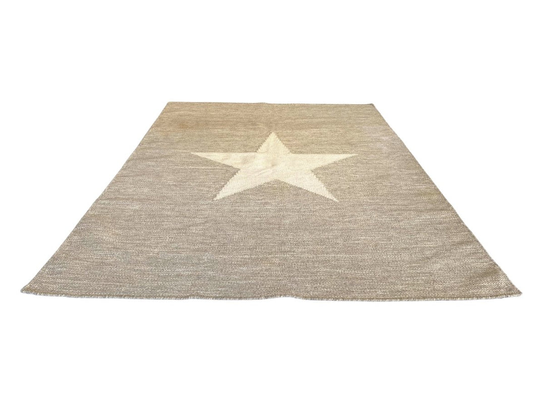 Pastel Star Dhurrie - Size: 7.5 x 5.3 - Imam Carpet Co. Home