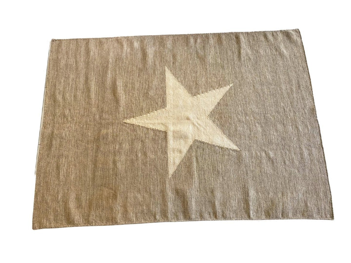 Pastel Star Dhurrie - Size: 7.5 x 5.3 - Imam Carpet Co. Home