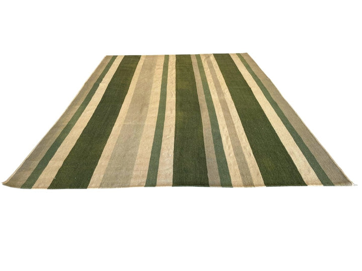 Pastel Stripe Dhurrie - Size: 7.10 x 5.7 - Imam Carpet Co. Home