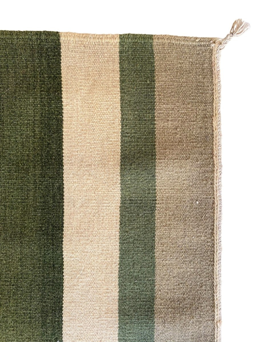 Pastel Stripe Dhurrie - Size: 7.10 x 5.7 - Imam Carpet Co. Home