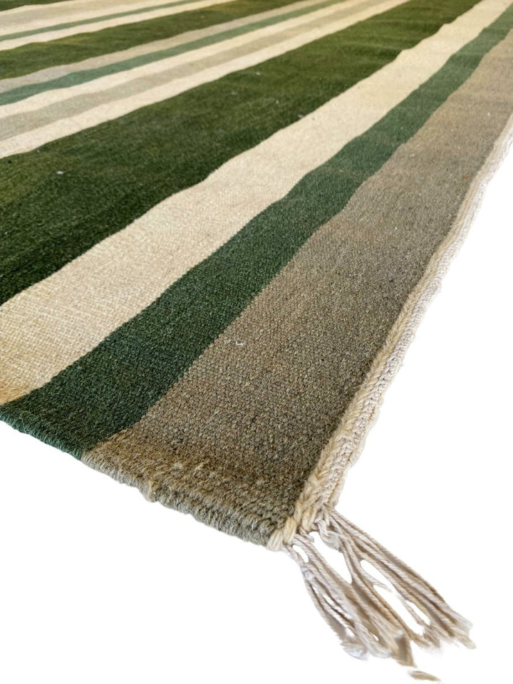 Pastel Stripe Dhurrie - Size: 7.10 x 5.7 - Imam Carpet Co. Home