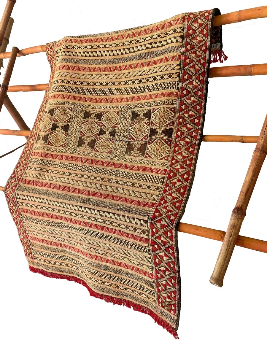 Peru Sumak Silk Kilim - 5.2 x 3.5 - Imam Carpets - Online Shop