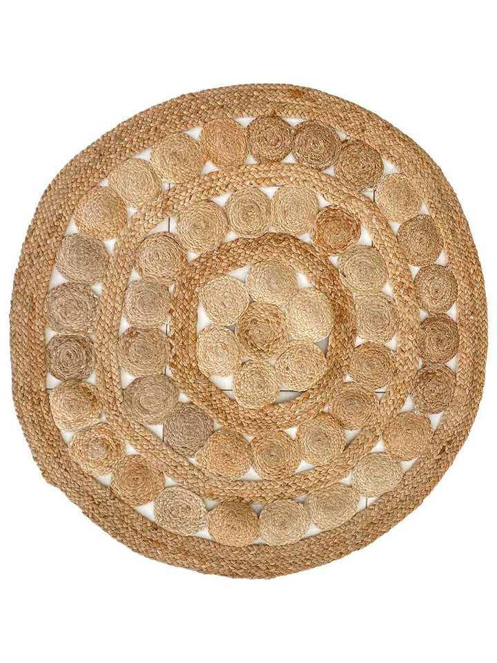 Round Jute Rug - Size: 3' 10" - Imam Carpet Co