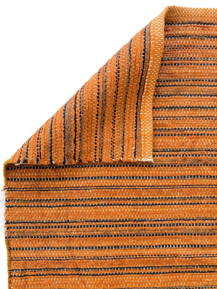 Rust Stripe Rug - Size: 6.2 x 4.3 - Imam Carpets Online Store