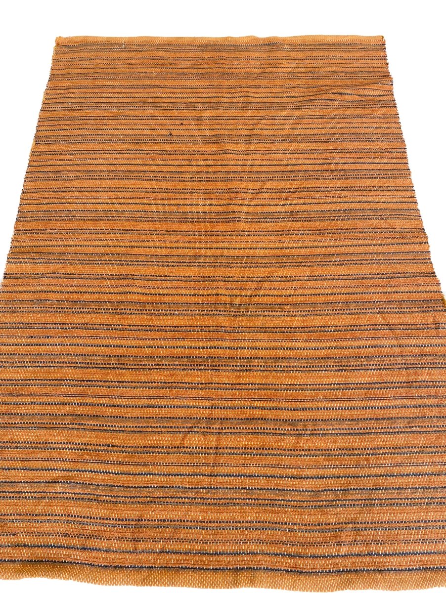 Rust Stripe Rug - Size: 6.2 x 4.3 - Imam Carpets Online Store