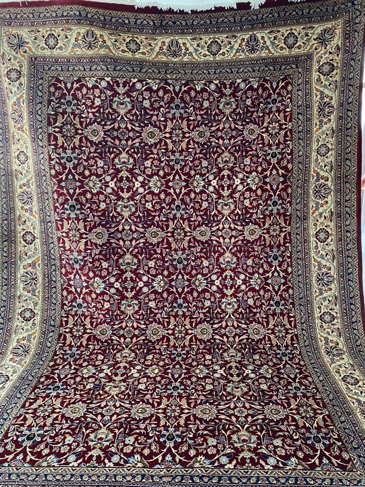 Signature Persian Isfahan Rug - Size: 10.11 x 7.7 - Imam Carpets Online Store