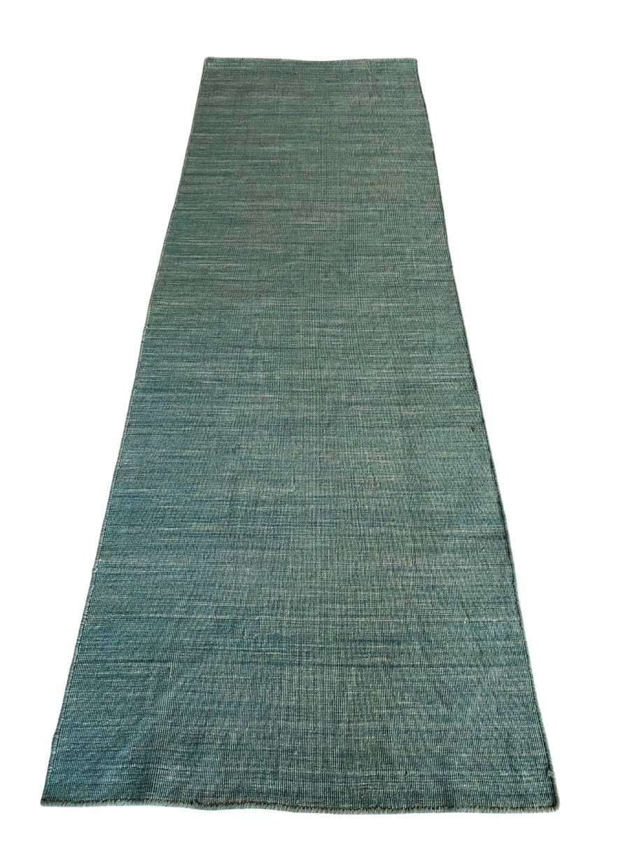 Solid Teal Runner - Size: 8 x 2.8 - Imam Carpet Co. Home