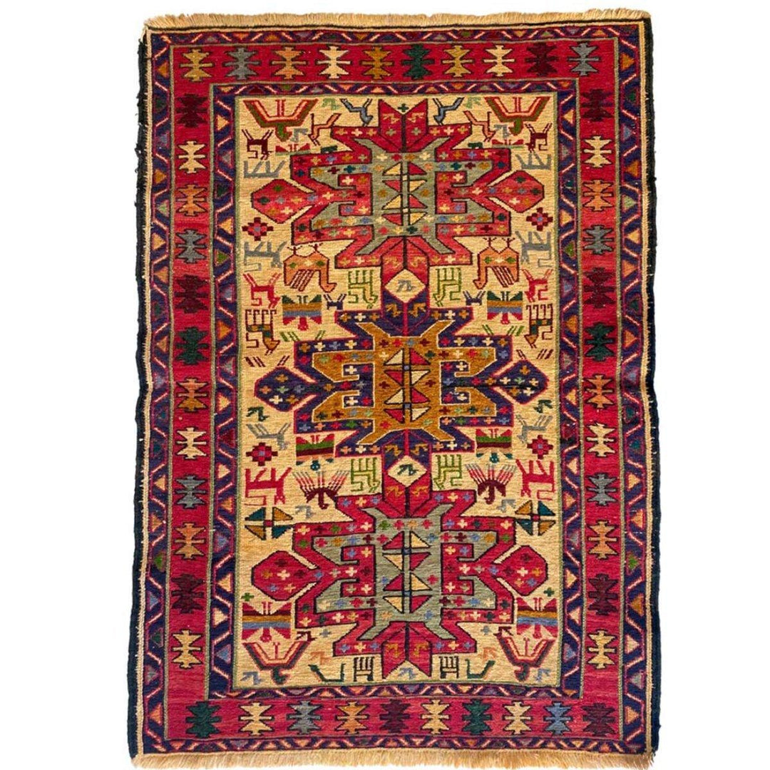 Sumak Kilim - Size: 4.4 x 3 - Imam Carpets - Online Shop