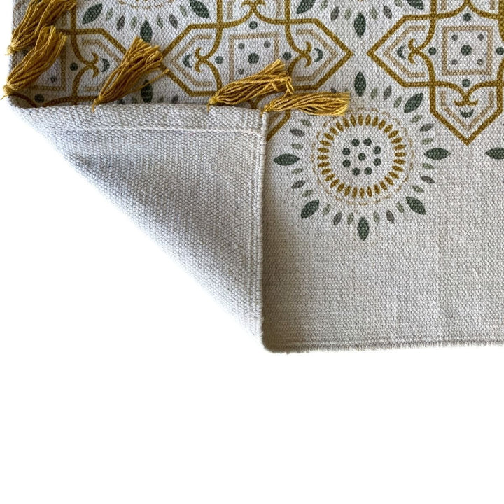 Tasseled Geometric Runner - Size: 6 x 2.9 (Runner) - Imam Carpets - Online Shop