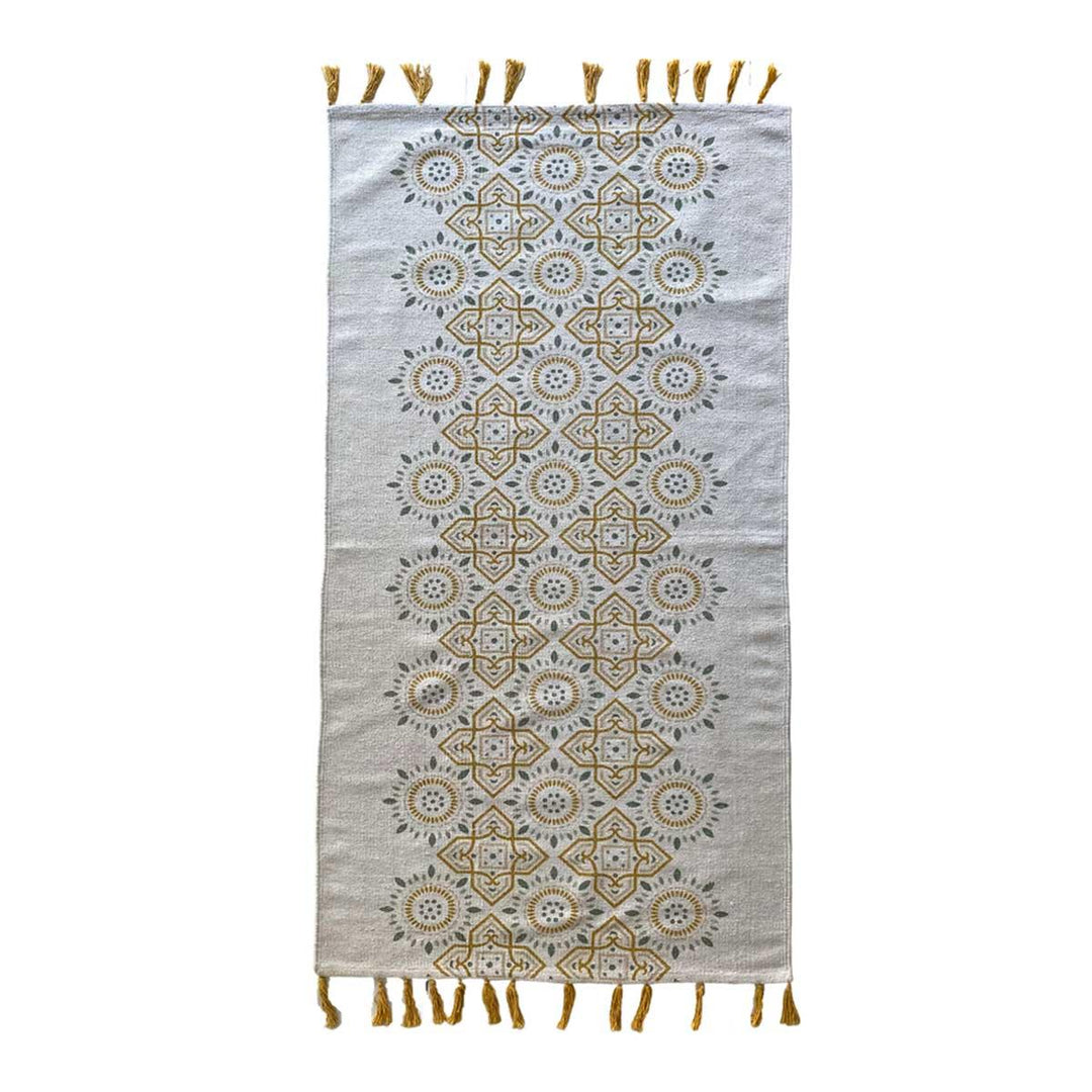 Tasseled Geometric Runner - Size: 6 x 2.9 (Runner) - Imam Carpets - Online Shop
