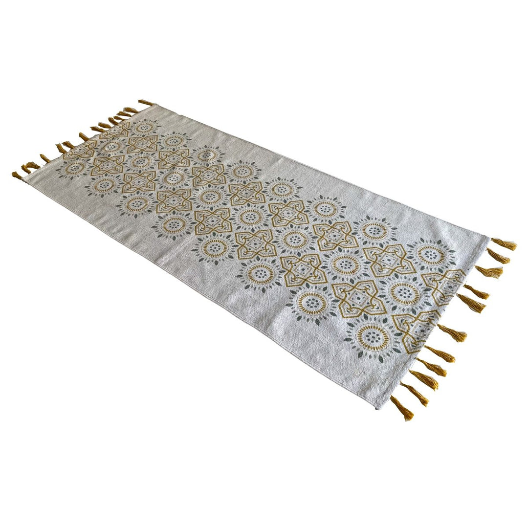 Tasseled Geometric Runner - Size: 6 x 2.9 (Runner) - Imam Carpets - Online Shop