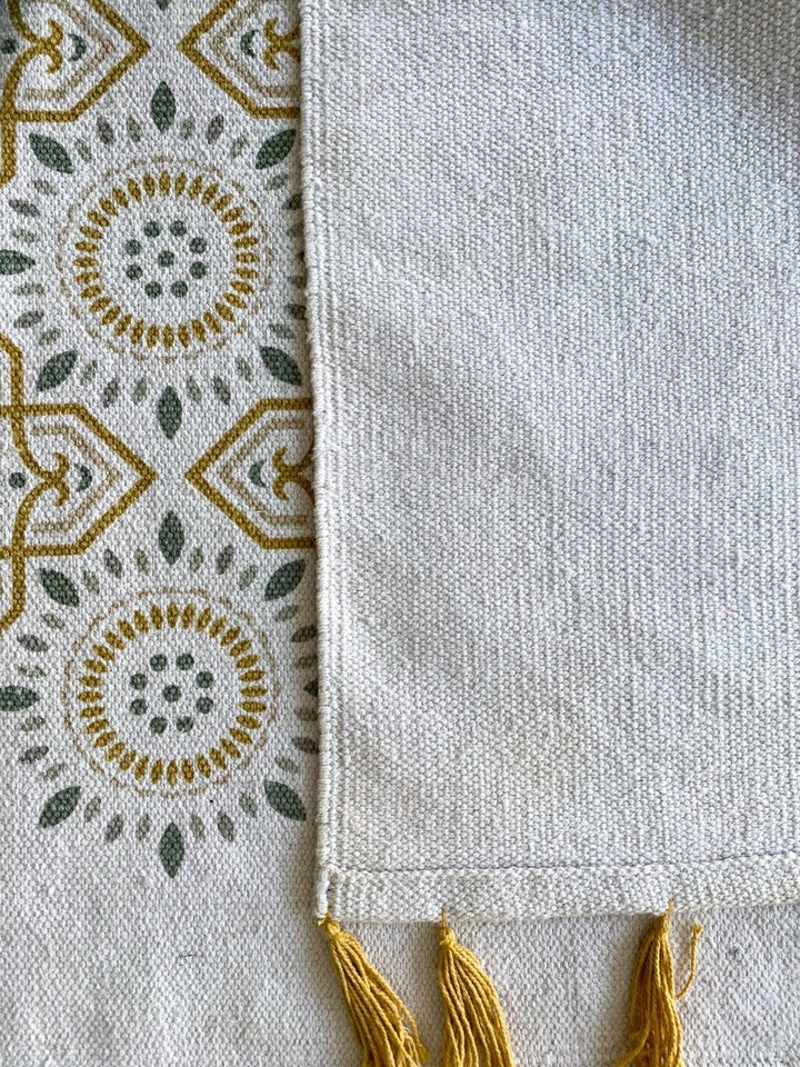 Tasseled Geometric Runner - Size: 6 x 2.9 (Runner) - Imam Carpets - Online Shop